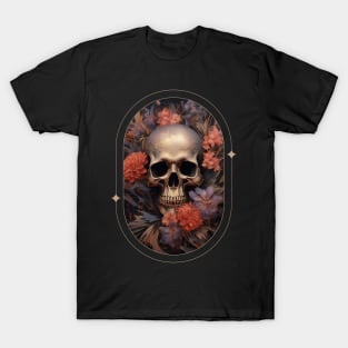 Aesthetic Full Flower Skull T-Shirt